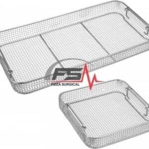 Stainless steel sterilization trays and hospital holloware
